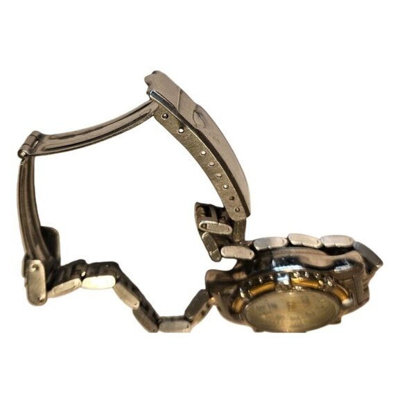 Fossil Watch AM-3098 Womens Two-Tone Stainless-Steel Analog Quartz Needs Battery - Picture 10 of 11